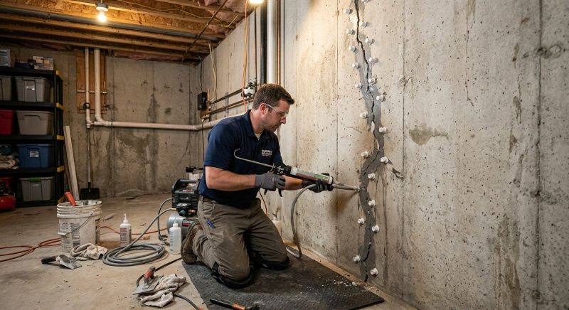 Basement Crack Repair in Rockledge, FL