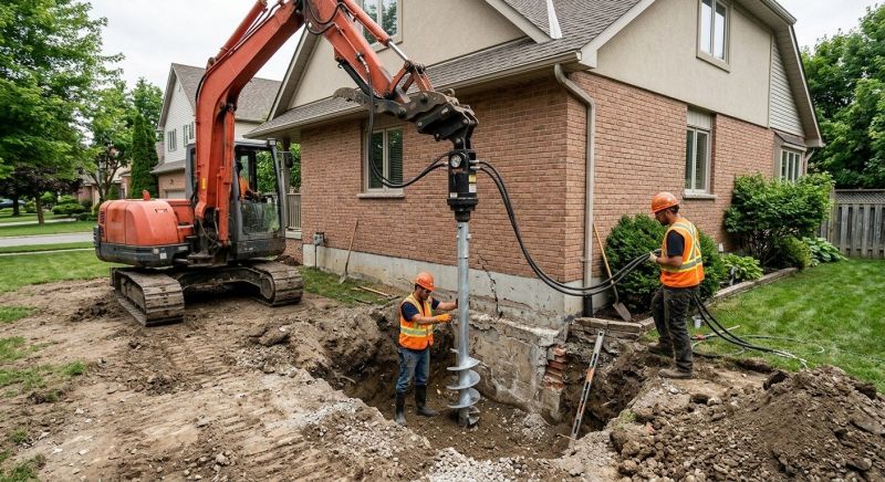 Helical Pile Installation in Rockledge, FL